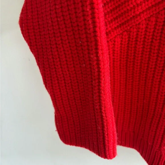 Equipment Vibrant Red Cowl Neck Sweater - Picture 8 of 11